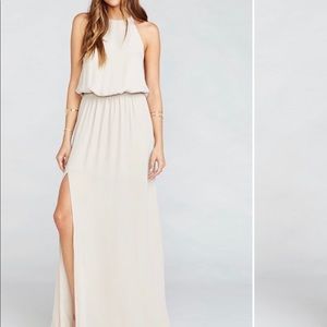 Heather Halter Dress - Show Me the Ring Crisp